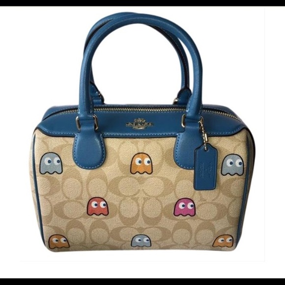 Coach Handbags - 💙Ⓜ️💙Coach Mini Bennett Pac-Man Ghost Print